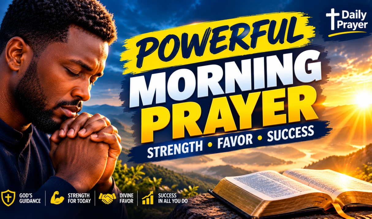Powerful Morning Prayer for Strength, Favor and Success